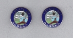 State of AK Alaska COLLAR/LAPEL PINS Silver state seal